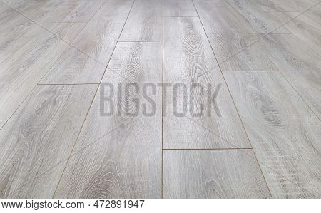 Background Of The Laid Laminate. Repair And Decoration Of Premises. Modern Flooring. Wood Texture. P