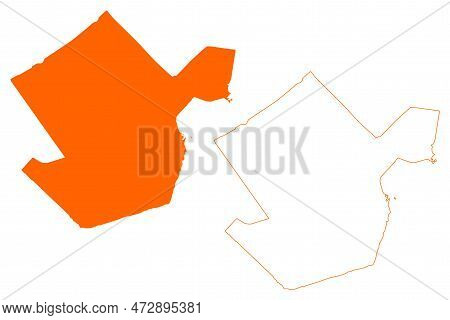 Zeewolde Municipality (kingdom Of The Netherlands, Holland, Flevoland Province) Map Vector Illustrat