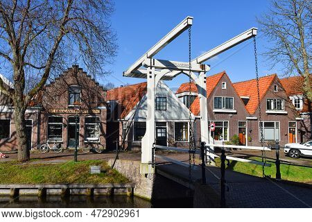 Edam, The Netherlands. February 2023. The Traditional Village Of Edam In Holland.