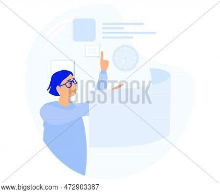 Project Planning Concept, Project And Risk Management, Bottleneck Analysis, Flat Vector Modern Illus