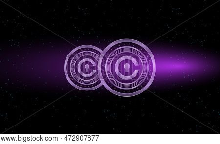 Abstract Futuristic Technology Background. Hud Circle Element. Hi-tech Communication Concept.