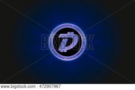 Abstract Futuristic Technology Background. Hud Circle Element. Hi-tech Communication Concept.