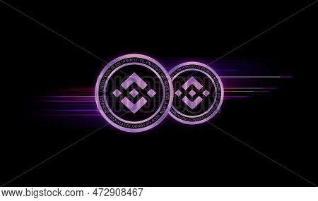 binance-bnb virtual currency images. 3d illustrations. bnb coin logo.