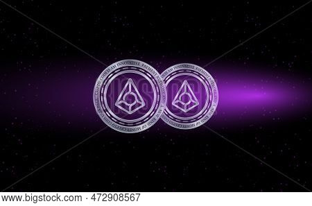 Abstract Futuristic Technology Background. Hud Circle Element. Hi-tech Communication Concept.