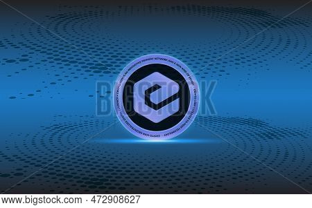 Abstract Futuristic Technology Background. Hud Circle Element. Hi-tech Communication Concept.