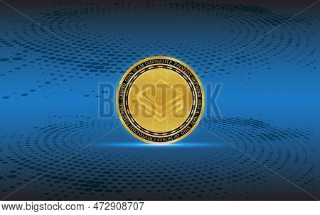 Abstract Futuristic Technology Background. Hud Circle Element. Hi-tech Communication Concept.