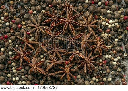 Illicium Verum, Star Anise, Star Anise, Chinese Star Anise, Badian, Badian Or China Badian, Is A Spi