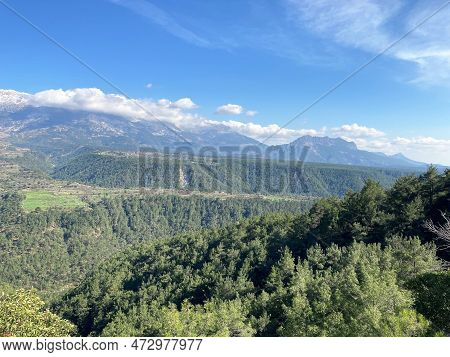 Landscape Tazi Canyon In Manavgat, Antalya, Turkey Aerial Top View.