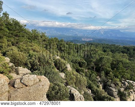 Landscape Tazi Canyon In Manavgat, Antalya, Turkey Aerial Top View.