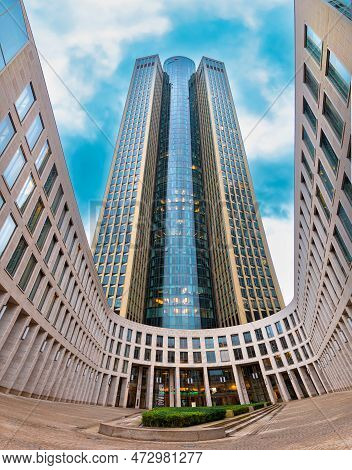 Frankfurt Am Main, Germany - January 29, 2023: Pwc - Pricewaterhouse Coopers Office And Headquarters