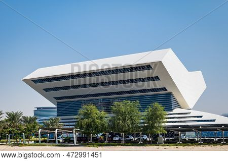 Dubai , Uae - October 2022: Mohammed Bin Rashid Library ( Mbr ), A Modern Library In The Al Jaddar L