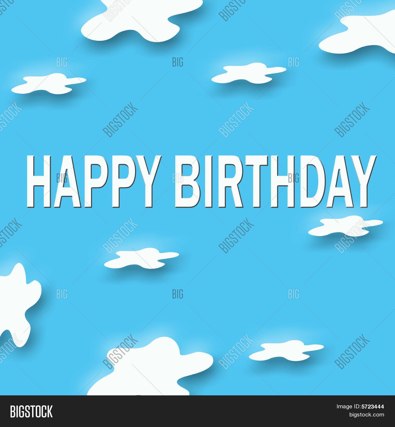 Happy Birthday Clouds Image & Photo (Free Trial) | Bigstock