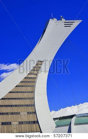 The Montreal Olympic Stadium and tower