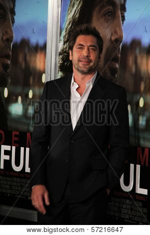 Javier Bardem at the premiere of 