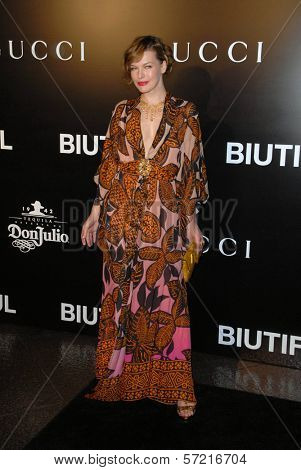 Milla Jovovich at the premiere of 