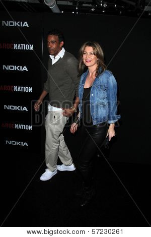 Chris Ivery, Ellen Pompeo at the 2012 ROC Nation Pre- Grammy Brunch, Soho House, West Hollywood,CA 02-11-12