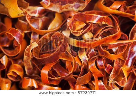 Chips Of Cayenne Chili Red Pepper Pods