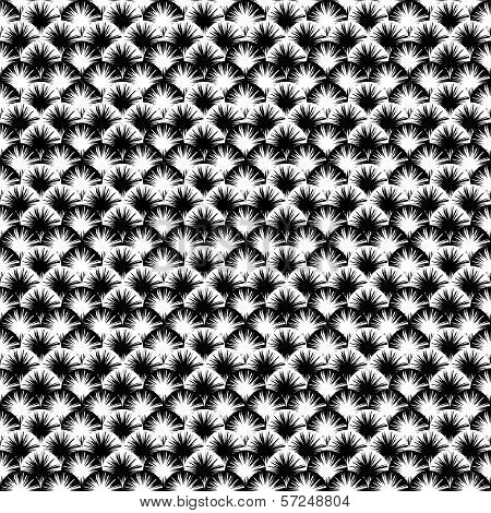 Design Seamless Monochrome Abstract Pattern