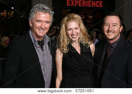 Patrick Duffy with Son and Daughter in law  at the 