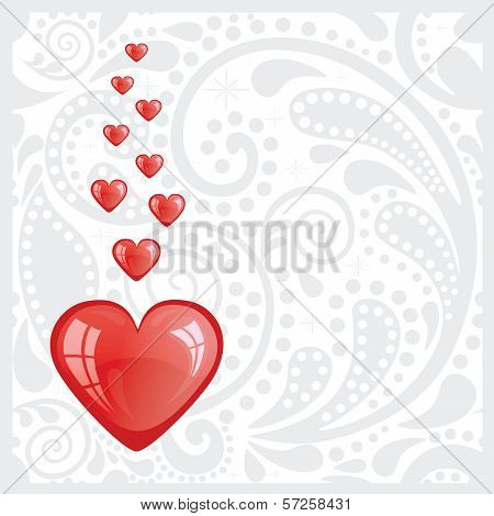 Postcard with the heart.