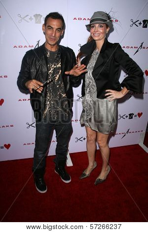 Adam Saaks and Phoebe Price at the Adam Saaks Flagship Store Opening, Adam Saaks Store, Los Angeles, CA. 10-10-10
