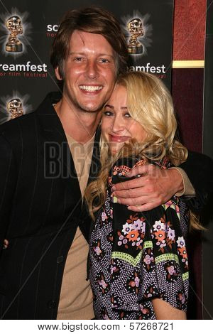 Gabriel Mann and Jennifer Blanc at a screening of 