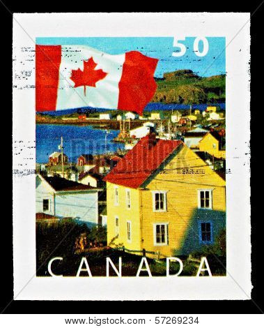 Canada Flag Postage Stamp