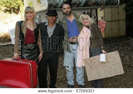Rena Riffel, Clinton Wallace and Lotti Pharriss Knowles on the set of the movie 