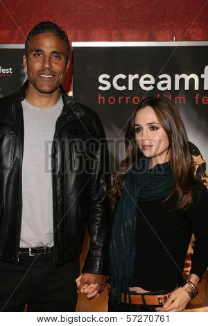 Rick Fox and Eliza Dushku  at a screening of 