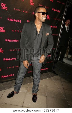 Kanye West at the Los Angeles Premiere of Kanye West's film debut 