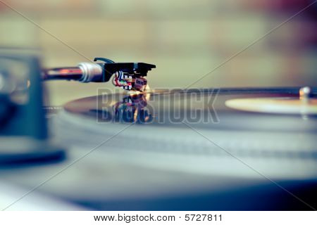 Vinil jogador closeup