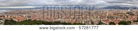 Panorama Of Marseille From Notre-dame De La Garde