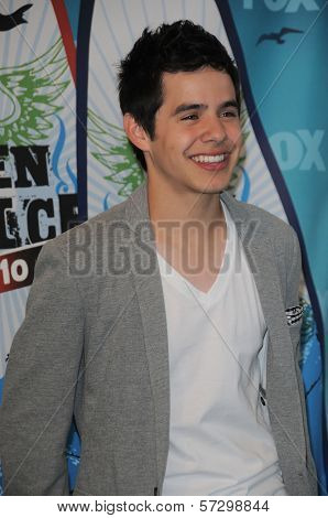 David Archuleta at the 2010 Teen Choice Awards - Press Room, Gibson Amphitheater, Universal City, CA. 08-08-10
