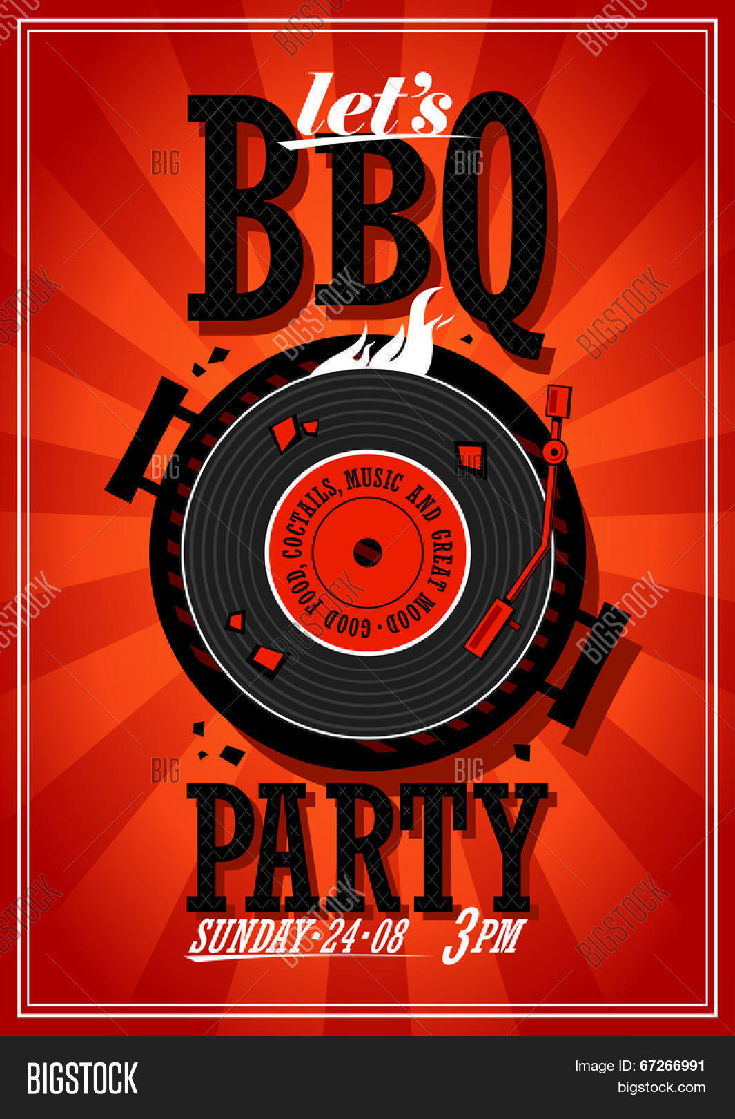 bbq party design vector photo free trial bigstock