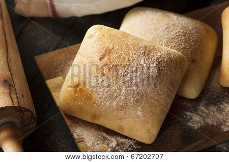 Fresh Homemade Ciabatta Buns