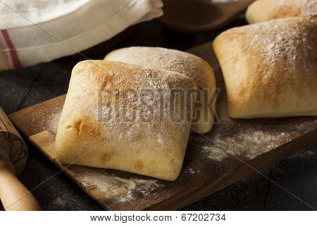 Fresh Homemade Ciabatta Buns