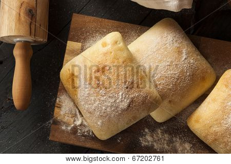 Fresh Homemade Ciabatta Buns