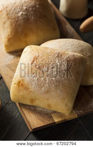 Fresh Homemade Ciabatta Buns