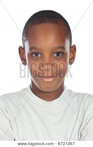 Adorable Afryki Preadolescent