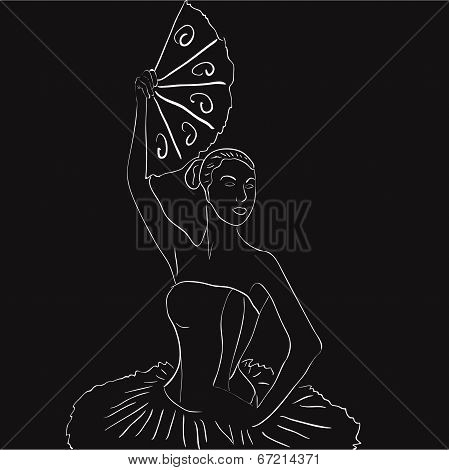 Silhouette of dancer