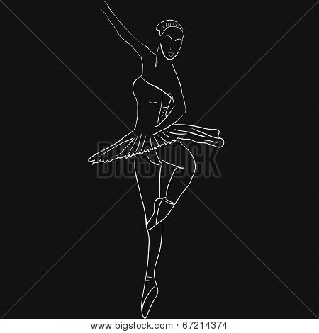 Silhouette of dancer