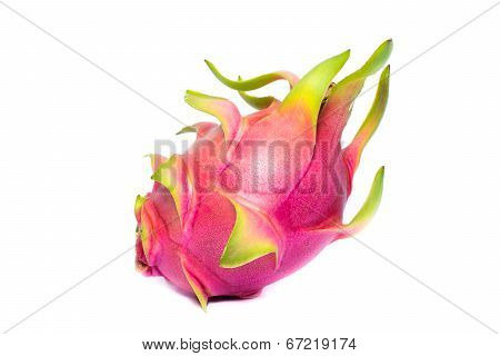 Dragon fruit isolated on white background