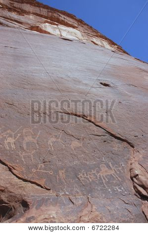 Dawnych wodniactwem w Wadi Rum, Jordania.