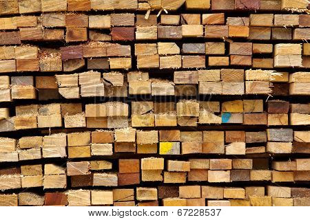 stack of timber wood