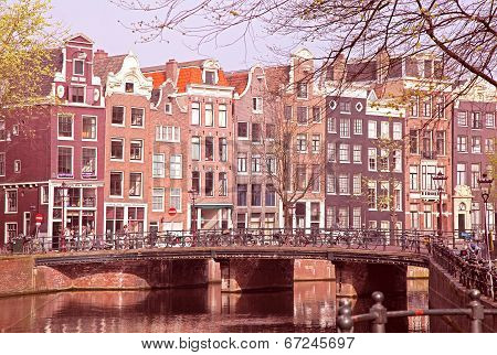Typical Architecture In Amsterdam, Netherlands