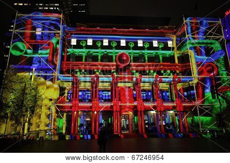 Customs House Sydney During Vivid Sydney