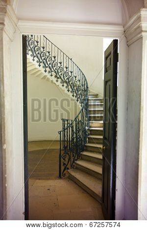 LONDON UK - MAY 15, 2014  Queen s palace tulips stairs, 1619  Was built as an adjunct to the Tudor P