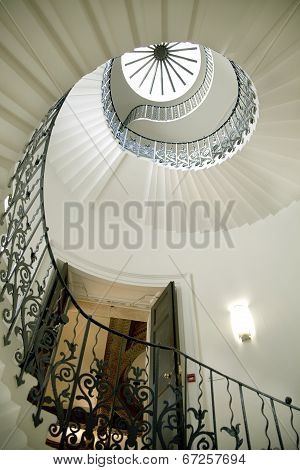 LONDON UK - MAY 15, 2014  Queen s palace tulips stairs, 1619  Was built as an adjunct to the Tudor P