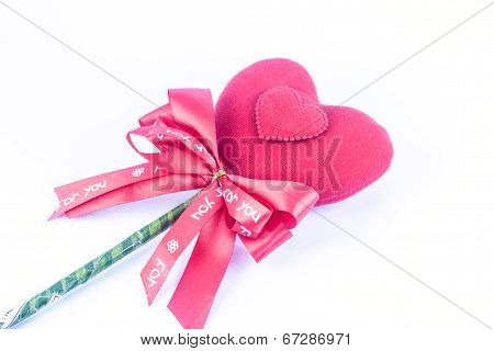 Red Heart In Valentine's Day.