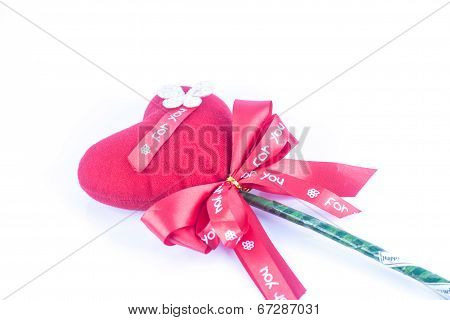 Red Heart In Valentine's Day.